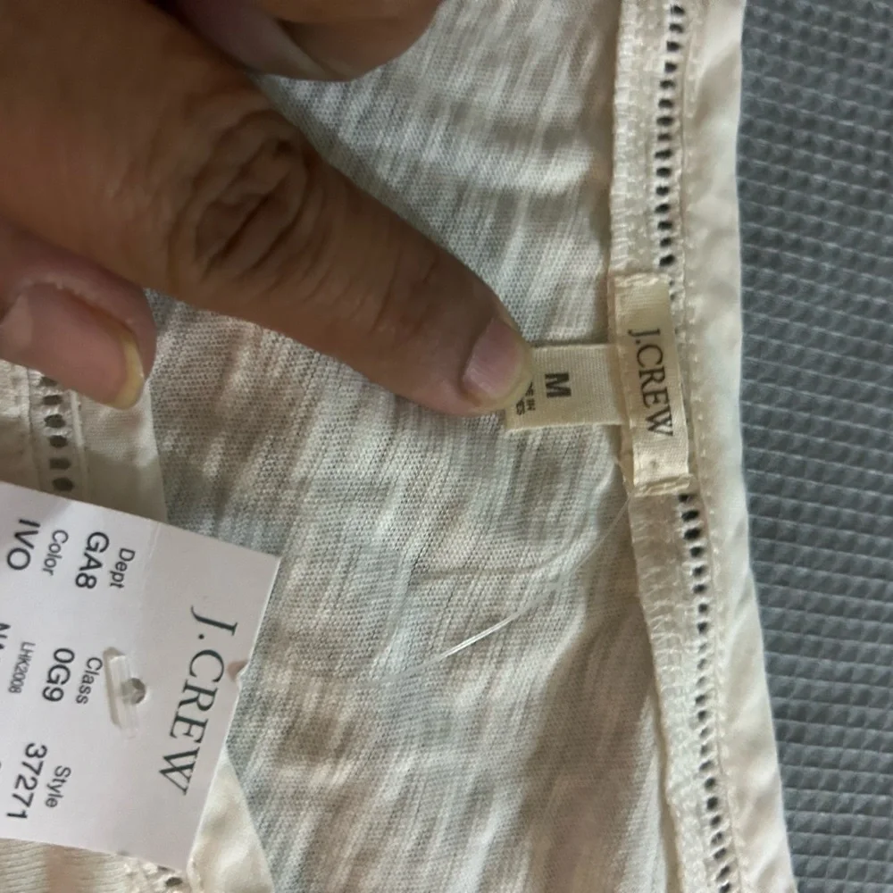 J. Crew Cream Blouse